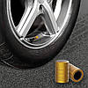 Захисні металопластикові ковпачки Primo на ніпель, золотник автомобільних коліс - Gold, фото 5