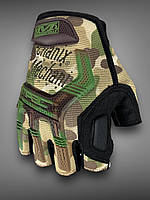 Рукавички Mechanix M-Pact відкриті мультикам, тактичні безпалі рукавиці мультикам