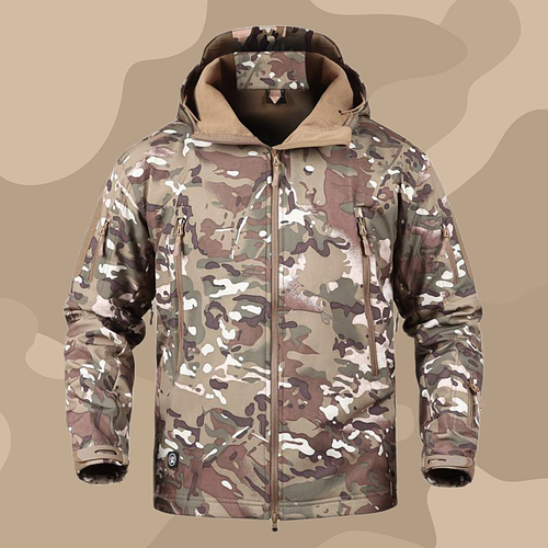 Тактическая мужская куртка Pave Hawk PLY-6 Camouflage CP с капюшоном и ...