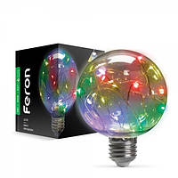 Лампа гирлянда, светодиодная лампа Feron LB-381 1Вт E27 RGB