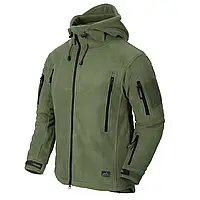 Кофта флисовая Helikon-Tex Patriot Jacket Olive,тактическая мужская теплая куртка из двойного флиса олива НАТО