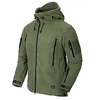 Кофта флісова Helikon-Tex Patriot Jacket Olive, тактична чоловіча тепла куртка з подвійного флісу олива НАТО