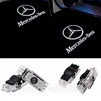 Штатная подсветка двери с логотипом Mercedes W203 W208 W209 R171 R172 C199