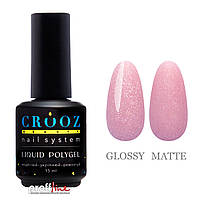 Жидкий акрил гель Crooz Liquid polygel 15 мл shimmer № 4