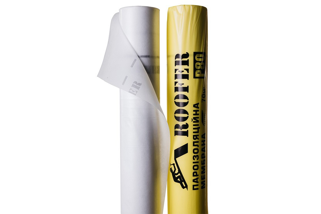 Пароізоляційна мембрана Roofer P80 1,6 x 44 м.(70м2) белая