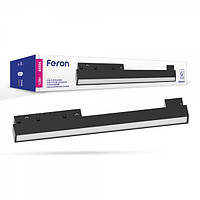 Магнитный трековый светильник Feron MGN302 12W черный