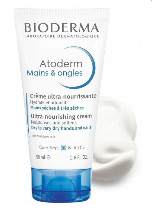 Живильний крем для рук і нігтів Bioderma (Atoderm Mains & ongles Ulra-Nourishing) 50 мл термін 06.2027
