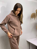 Костюм спортивний трьохнитка фліс, на замку