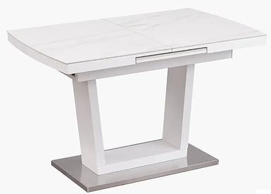 DT 8073 small стіл розкладний 100/140 кераміка білий ТМ Daosun