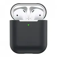 Чехол для наушников Baseus Super Thin Silica Gel Case Airpods 1/2 WIAPPOD-BZ01 Black