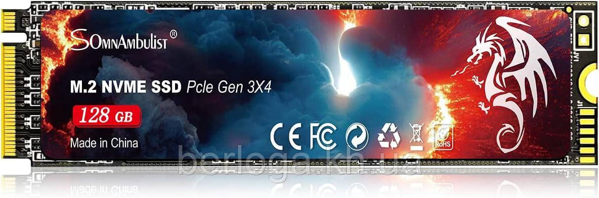 SSD-накопичувач SomnAmbulist Pcie Gen 3×4 2280 128Gb
