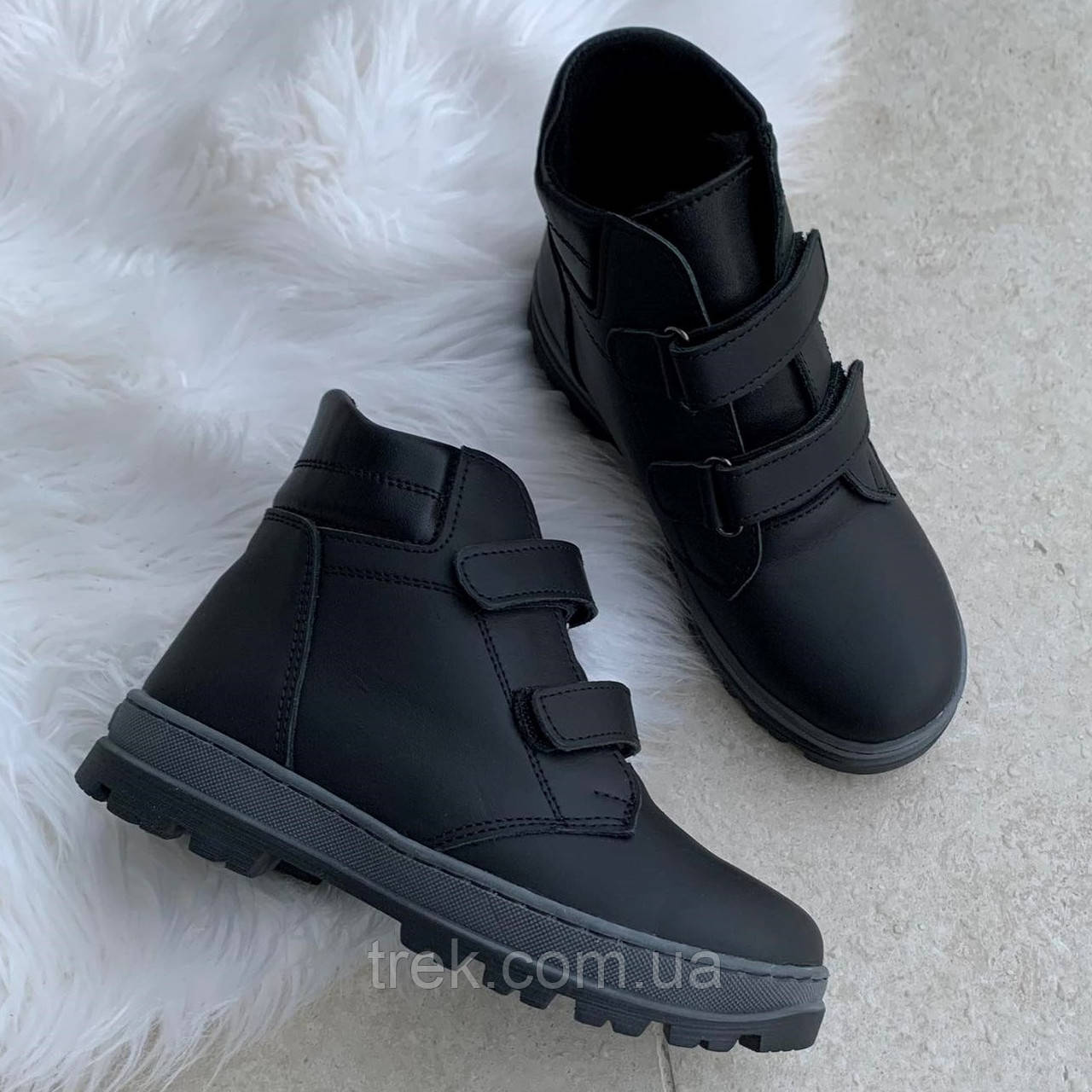 Черевики шкіряні зимові чорні /30623/ 37р, фото 1