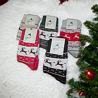 Носки Женские Теплые Новогодние Nice Socks 36-40, Merry Christmas