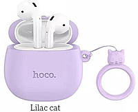 Бездротові навушники Bluetooth Hoco EW45 True wireless Lilac Cat