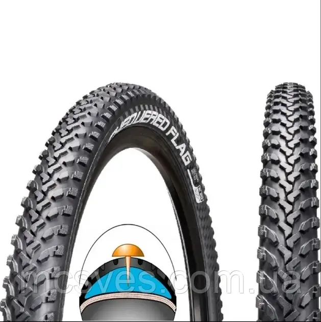 Шина на велосипед Антипрокол ChaoYang Н-5135, 24x1.95 (47-507)
