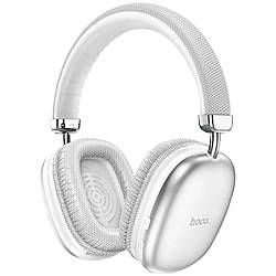 Бездротові навушники Bluetooth з мікрофоном Hoco wireless headphones (BT5.3, AUX/TF, 40h). Silver