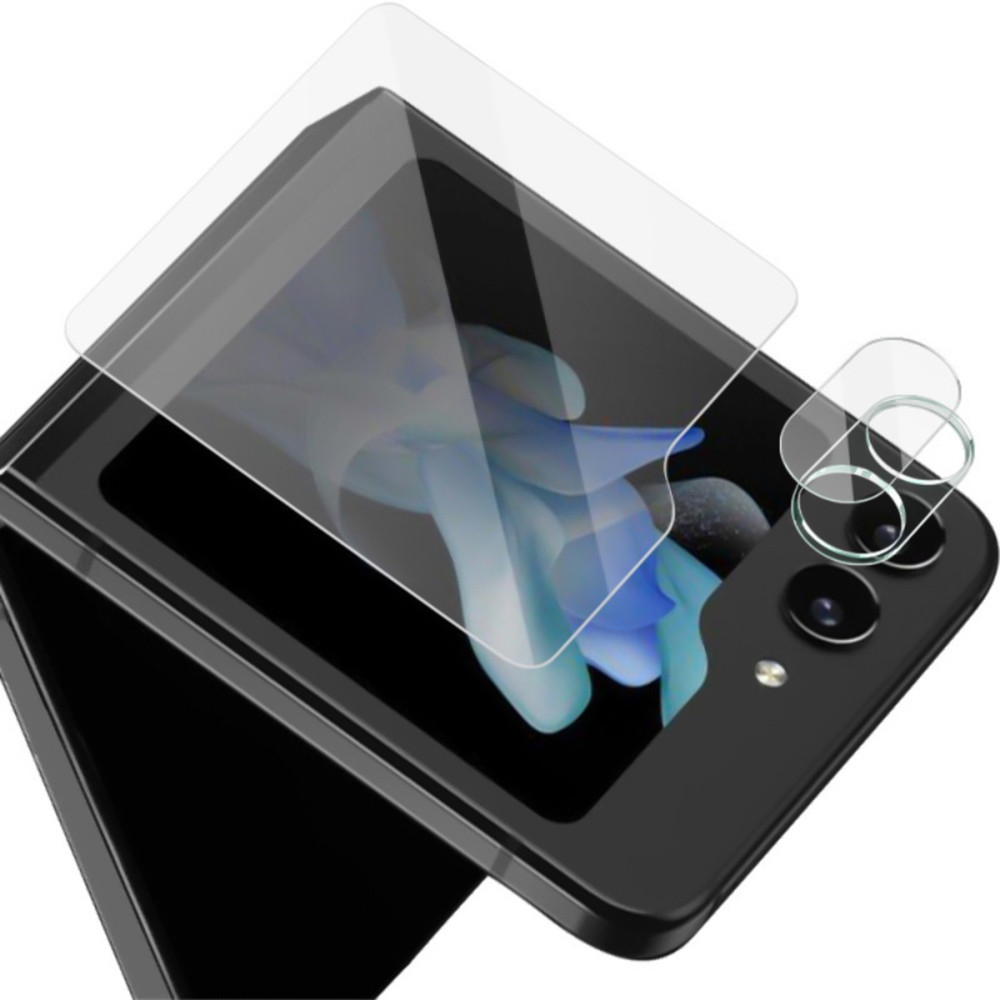 Захисне скло Tempered Glass 2.5D на заднюю камеру для Samsung Galaxy Flip5, Transparent, фото 1