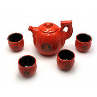 Сервиз чайный керамический для пуэра Драконы, набор для чайной церемонии