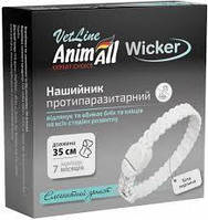 Ошейник AnimAll ВетЛайн Викер противопаразитарный для кошек и собак 35 см Белая жемчужина