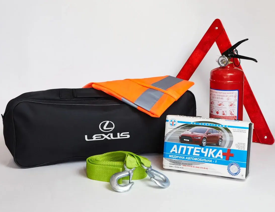Набір автомобіліста для авто LEXUS авто набір технічної допомоги, фото 1
