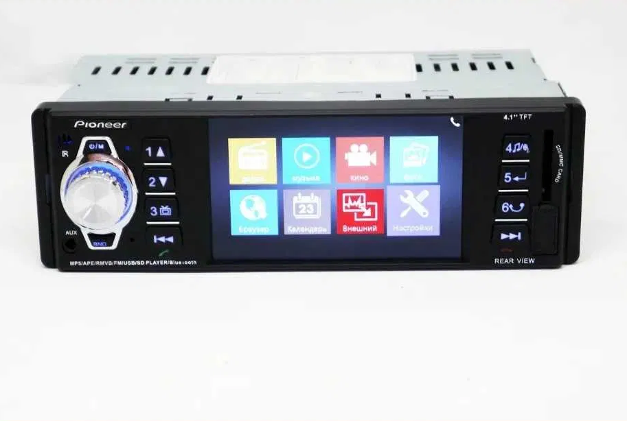Автомагнітола Pioneer 4204 Bluetooth TFT Екран 4,1" USB, SD+Пульт