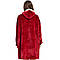 Оверсайз плед-халат з капюшоном 80х100 см Huggle Hoodie унісекс, Бордовий / Зимова толстовка худи, фото 5