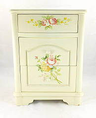 Комод Прованс з трьома висувними ящиками-2 троянда WV13007