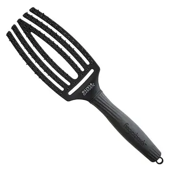 Щітка для волосся Olivia Garden Finger Brush Medium Black (ID1733)