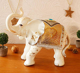 Фігура слона із серцем, хобот вгору 35см. H2449-4N