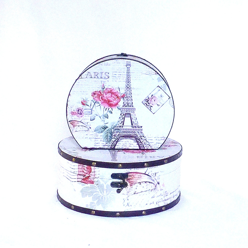 Ящик круглий набір з 2-х - Париж SH31297-447