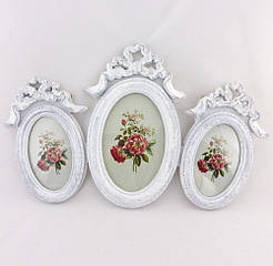 Фоторамка овальна потрійна 25500