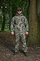 Демисезонный тактический костюм пиксель софтшелл водонепроницаемый Soft Shell Military оригинал мм-14