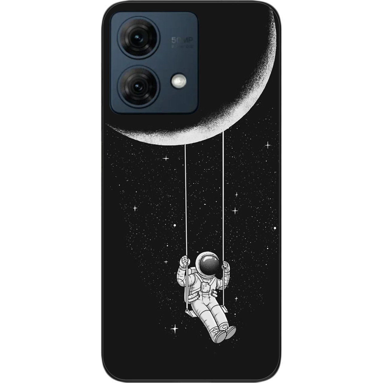 Силіконовий чохол Case для Motorola Moto G84 з картинкою Місячні гойдалки