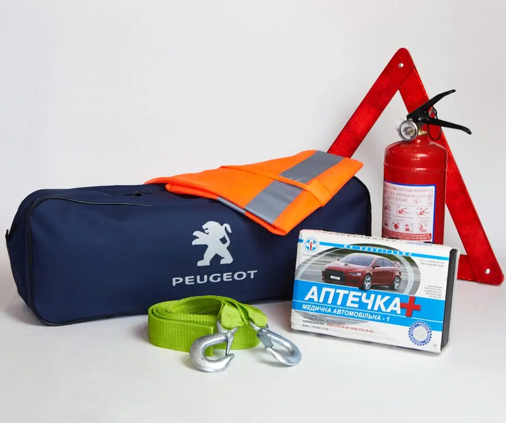 Набір автомобіліста для авто PEUGEOT автонабір тих допомоги, фото 1