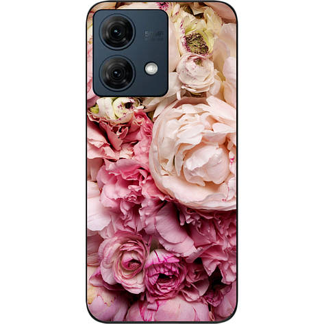 Силіконовий чохол Case для Motorola Moto G84 з картинкою Півонії, фото 1