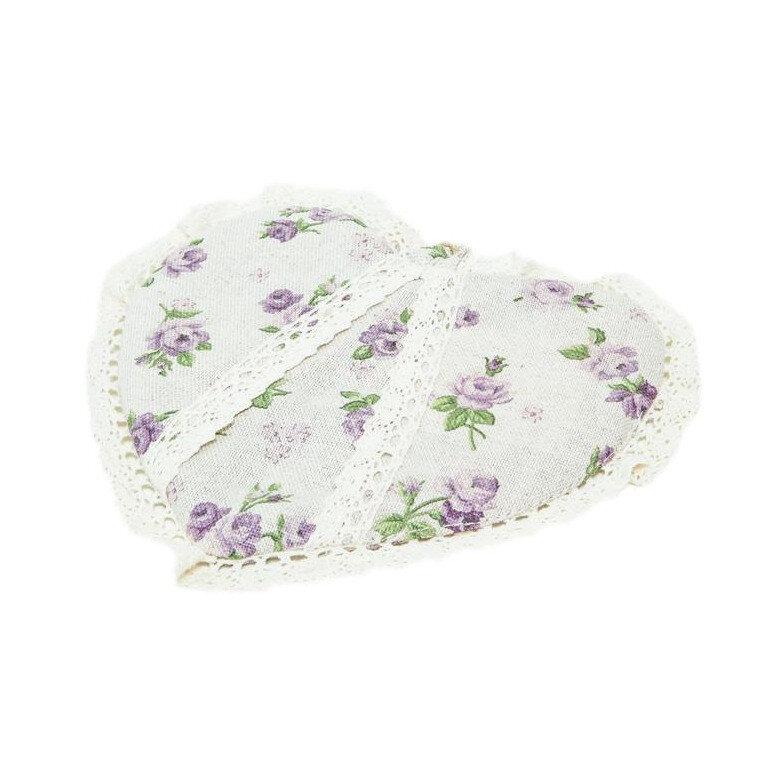 Серце "lilac Rose" з мереживом.