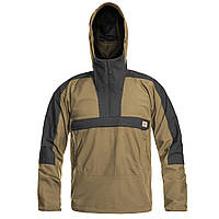 Анорак Helikon-Tex Woodsman Anorak Jacket Coyote/Ash Grey, тактична чоловіча куртка-дощовик із капюшоном НАТО