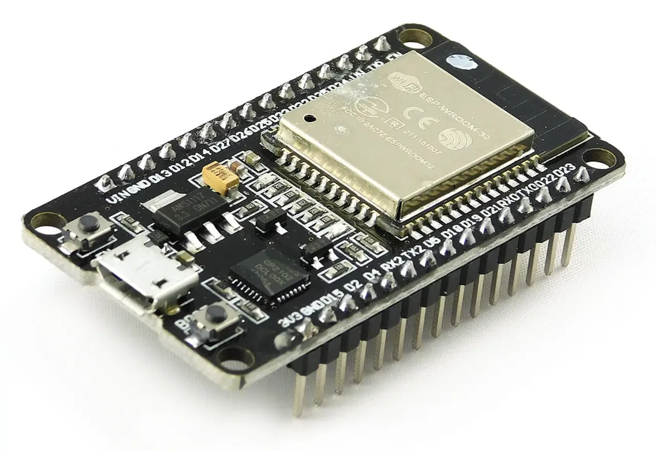 Модуль плата розробника ESP32, WIFI+Bluetooth 2в1, 2,4ГГц, 30pin, micro USB, контакти розпаяні