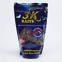 Зерновой микс для карпа 3K Baits Micro Seed Mix (натуральный) 500г зерновая смесь на рыбалку