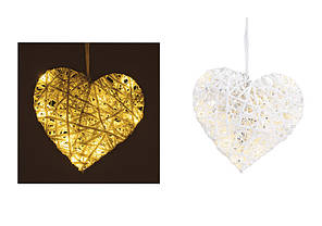 Світлодіодний світильник нічник Серце 17см 10020842