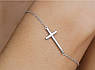 Срібний браслет Хрест, фото 2