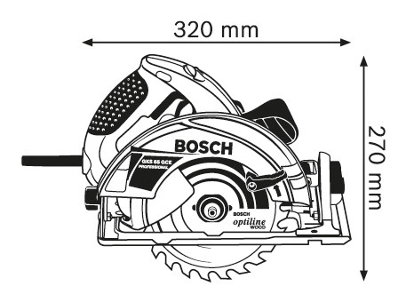 Циркулярная пила Bosch GKS 65 GCE (601668900) - фото 2 - id-p363494482