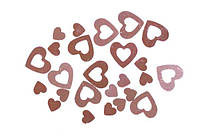 Декоративні сердечка, що блищать 15 мм, 0,5 кг рожеві Kidis