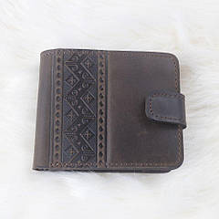 Гаманець малий "Смуга" коричневий 08-См-Кор