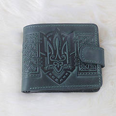 Гаманець малий "Тризуб" зелений 08-Т-Зел