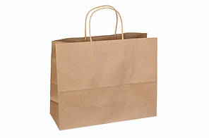 Подарунковий пакет коричневий 32*11*25 см 31-4064