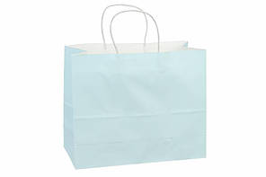 Подарунковий пакет блакитний 32*11*25 см 31-4071.