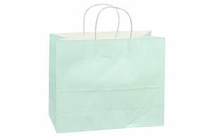 Подарунковий пакет бірюзовий 32*11*25 см 31-4095