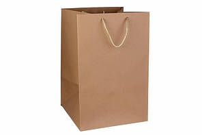 Подарунковий пакет коричневий 28*42*28 см 31-4767