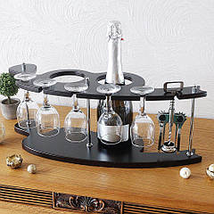 Набір для вина на 5 чарок. SS09190